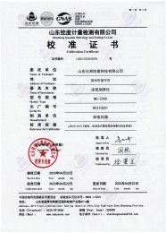 检测仪器报告证书：电火花检测仪jg-802