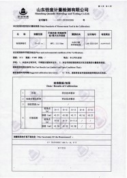 检测仪器报告证书：钢卷尺长度坚定报告
