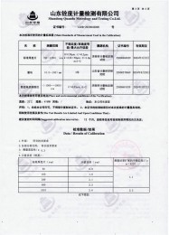 检测仪器报告证书：涂层测厚仪